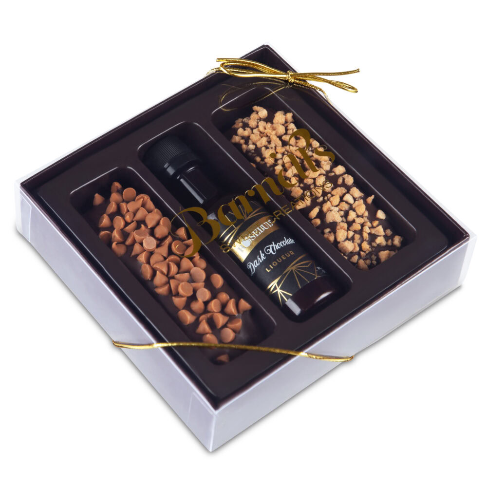 Chocolate gift set with toppings, perfect for special occasions from Barnett's Sweet Creations Lakew.