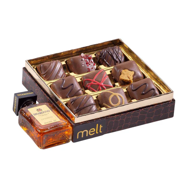 Delicious assorted chocolates with rich flavors, perfect for dessert lovers visiting The Melt in New.